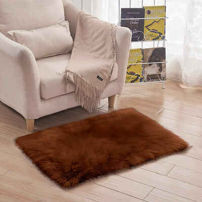 

Toponeto Soft Rug Chair Cover Artificial Sheepskin Wool Warm Hairy Carpet Seat Mats Rug