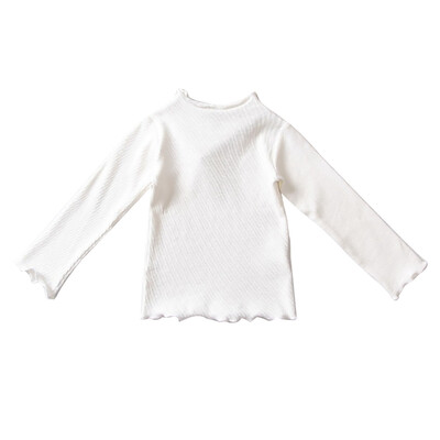 

Autumn Casual Baby Girl T-Shirts Cute Long Sleeve Solid Striped Print T-Shirts Kids Tops T-Shirts Casual Blouse