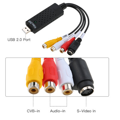 

USB 20 DVR Video Audio Camera CCTV Capture Recorder Adapter Card for MAC for PC Laptop