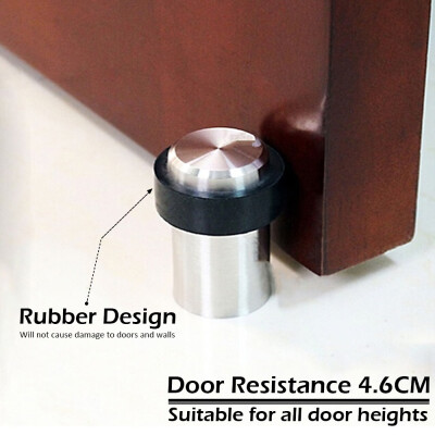 

Stainless Steel Safety Hotel Rubber Windproof Door Stop Door Resistance