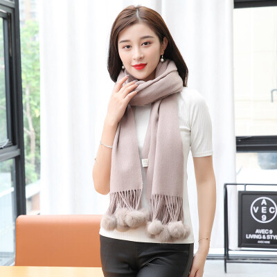 

STORY Of SHANGHAI Ladies Woolen Scarves Warm autumn&winter warm solid shawl dark red