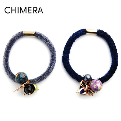 

Chimera (CHIMERA) hair accessories headdress emotions knot lace ring 2 sets of blue