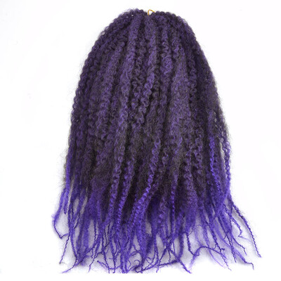 

Chorliss Ombre Color Synthetic Crochet Braiding Hair Kinky Twist Braids Hair Extension 8pcs/lot