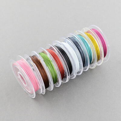 

PH PANDAHALL 10 Colors 038mm Tiger Tail Wire Jewelry Craft Making Beading Wire