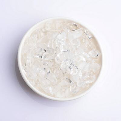

JINGLINGWUZHE Natural White Crystal Raw Stone Polishing Crystal Crushed Stone Bracelet Decoration 4244