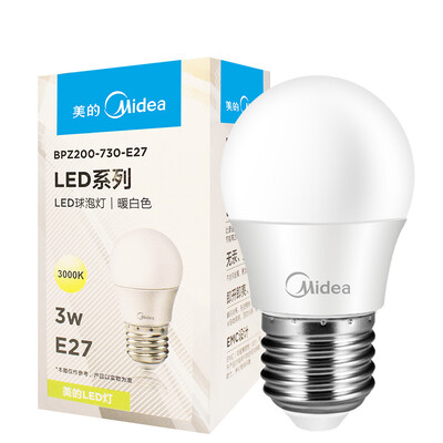 

Midea Midea LED Bulb 3W E27 Large Screw Base 3000K Warm White Single