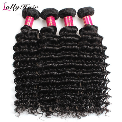 

4pcs Brazilian Deep Wave Virgin Hair Bundles Cheap Fashion Virgin Human Hair Wave Good Extensions 7A Natural Color Free Shipping