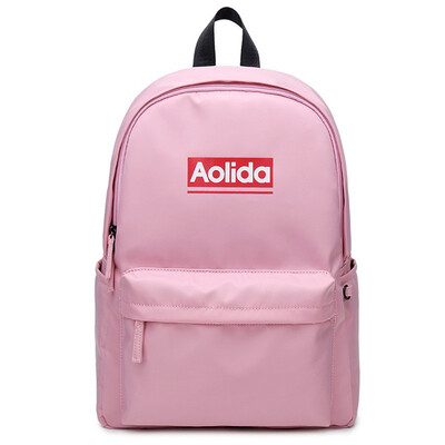 

Middle school student bag men&women shoulder bag solid color waterproof canvas bag Marsoul casual outdoor travel backpack