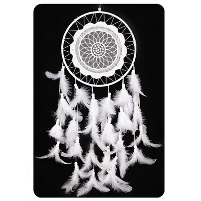

Dream CatcherHandmade Medium Large White Dream Catcher Decor Wedding Feather For Kids Wall Hanging Decoration