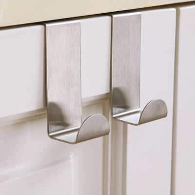 

Ou Runzhe hook stainless steel portable drawer door-back nail-free traceless pocket hanger coat hat hook racks 10 Pack