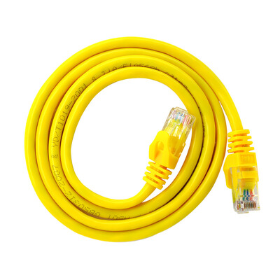 

Amp Simon A50T Super five network jumper CAT5e finished network cable 100M network cable computer network jumper oxygen free copper cable yellow 2 meters