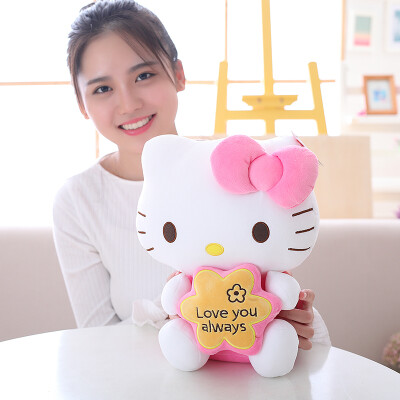 

Hello Kitty Hello Kitty KT Clover серия плюшевых игрушек куклы куклы куклы подушки подушки подарок на день рождения 12 «30 см розовый KT1297