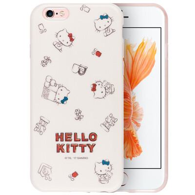 

Hello Kitty Apple, 6 / 6с Плюс телефон оболочки iPhone6 ​​/ 6с Плюс все включено защитный рукав мультфильма силиконовой мягкой оболочки Выдерживает падение 5,5 дюйма простой Hello Kitty