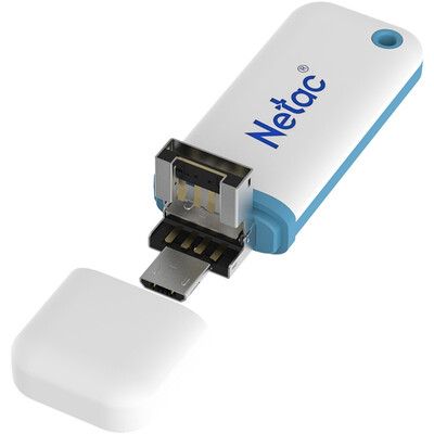 

Netac mobile phone U disk U188 16G innovative "double head dragon" design white