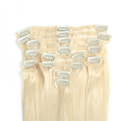 

#613 Clip In Hair Brazilian Human Hair Extensions Straight 70g 7pcs 16 Clips Free Shipping