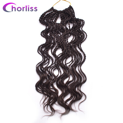 

1pcspack 14 inch Curly Senegalese Twist Crochet Braids 35 Roots Synthetic Braiding Hair Extension Low Temperature Fiber