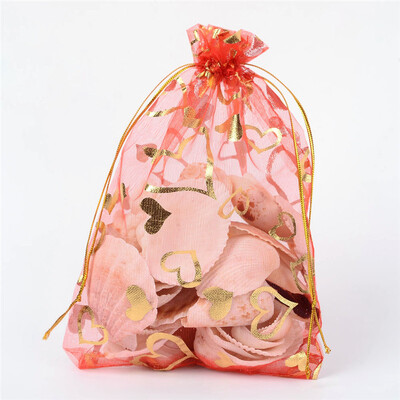 

PH PANDAHALL 100 PCS Organza Drawstring Bags Party Wedding Favor Gift Bags