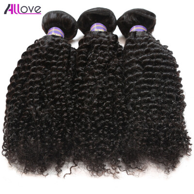 

Allove Hair Products 8A Brazilian Kinky Curly 3pcs 100% Unprocessed 8A Brazilian Kinky Curly Virgin Human Hair Extensions