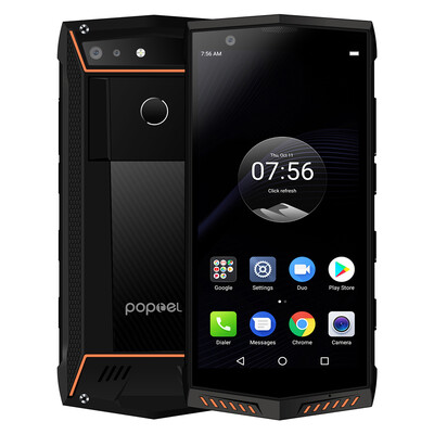 

Poptel P60 Rugged Mobile Phone IP68 Waterproof 57Inch 6GB128GB Face ID Android 81 5000mAh NFC Fingerprint 4G Unlocked Smartphon