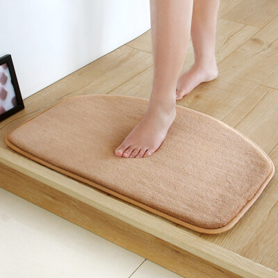 

Майами Коралловые коврики скольжения Doormat коврики света установлены 40 * 60см + 50 * 80 см коричневый