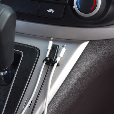 

Funitrip car wire management folder 8 PCs tachograph data cable charging cable headphone cable clamp wiring clip cabl