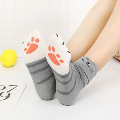 

2 Pairs Womens Fun Socks Cute Cat Animals Funny Funky Novelty Cotton Gift
