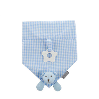 

Mae Lennon pacifier bibs blue bear