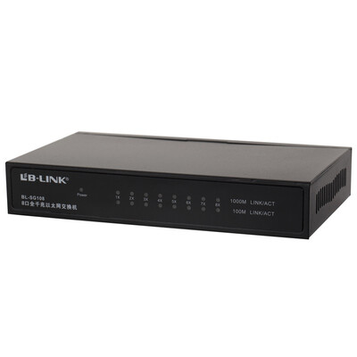 

B-LINK BL-SG108 8-port full Gigabit Ethernet switch Metal shell Plug&play data transmission stable