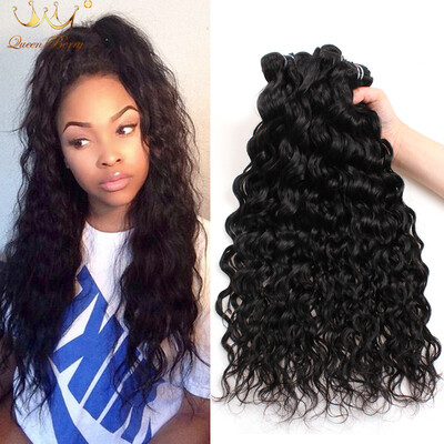 

7A Water Wave 5pcs Queen Berry Malaysian 100% Unprocessed Human Hair Orignal Human Hair 8-28inch Natural Black Color