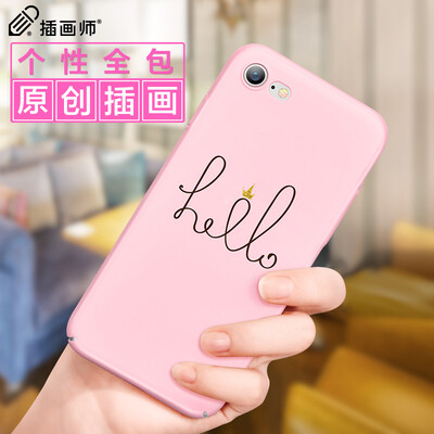 

Illustrator Apple 7 & 8 Phone Case Apple 8 Phone Case iPhone7 & 8 Phone Case 47 inch Phone Case Embossed Phone Case Ghosts Weird Series Hello