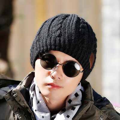 

LACKPARD Men Boy Hip-Hop Warm Winter Wool Knit Ski Cap Head Hat Outdoor Sport