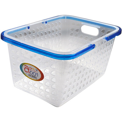 

SANADA imported bathroom multi-function storage basket color sundries handle basket red L-8925C