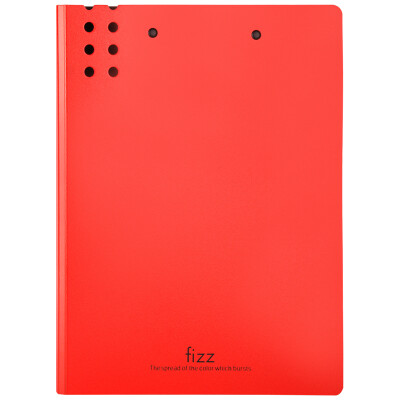 

Fizz thickened A4 double strong folder board color file folder folder office supplies red A2386