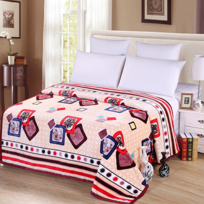 

Percy home textile; Reactive Dyes Polyester Casual Bedding Blanket ; 280gsm