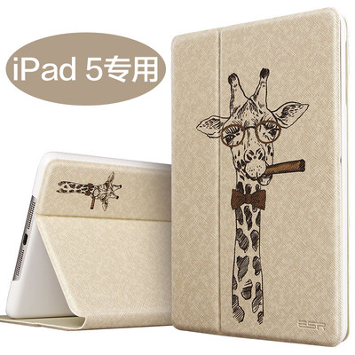 

Illustrator Apple iPad Air / 5 protective cover / shell cartoon stand shatter-resistant holster illustrator series deer tycoon
