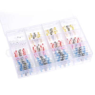

500PCS Shrinkage Solder Sleeve Heat Shrink Tube Butt Terminal Wire Splice Connector H500-1
