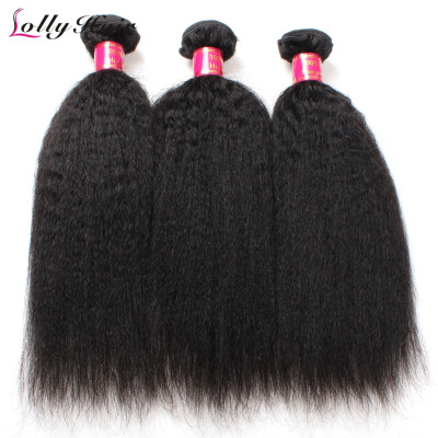 

Top Quality 7A Grade Malaysian Coarse Yaki Kinky Straight 3Bundle/Lots 100% Human Hair Natural Color Wholesale Price Hot Sale