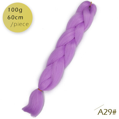 

AISI HAIR Ombre Kanekalon Braiding Hair Extensions 24inch 100g Synthetic Jumbo Braids Hair Fiber Pink Purple Blue Green 1pce