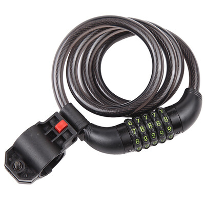 

Kai speed bike five adjustable password lock anti-theft chain lock 5-digit password wire lock BL11 black