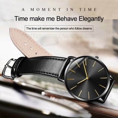 

65mm Ultra-Thin Waterproof Fashion Couples Watches Simple Business Leisure Men&Women General Quartz Watches