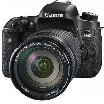 

Canon EOS 760D SLR kit EF-S 18-200mm f 35-56 IS lens