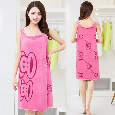 

Accor bath towel can be worn by adult female bath skirt tube top strap personality to increase bathing than cotton soft super absorbent