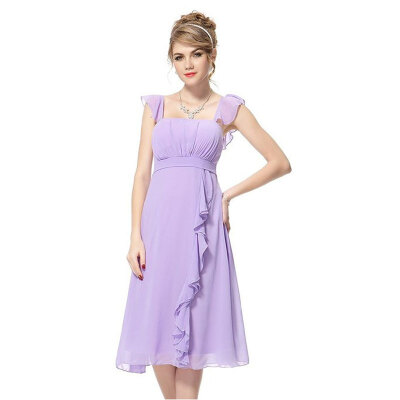 

Lovaru ™New Beautiful ruffles of tall waist cushion ruffled dress with shoulder-straps Summer bridesmaid dresses