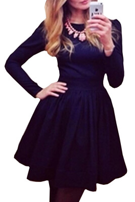 

Lovaru ™casual dress sexy 2015 new fashion women's long sleeve dresses Elegant fashion contracted style