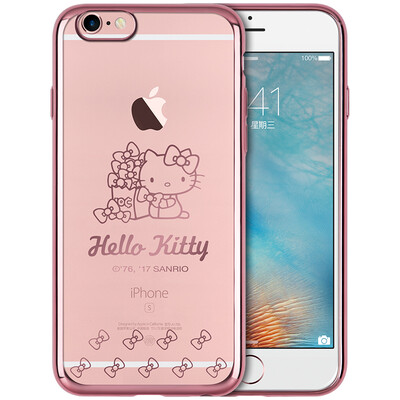 

Hello Kitty Apple, 6 / 6с Плюс телефон оболочка iPhone6 ​​/ 6с Плюс мультфильм прозрачная Выдерживает падение защитного рукава оболочка покрытие 5,5 дюймов контроля бабочки