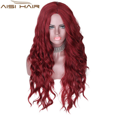 

AISI HAIR 30 "Длинные волнистые цветные термостойкие синтетические парики для черных белых женщин