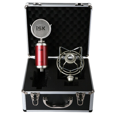 

ISK RM16 professional condenser microphone pure gold coating large vibration sound head with low frequency attenuation&sensitivity attenuation switch