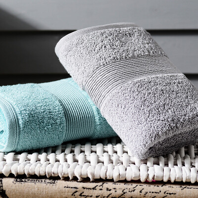 

Вогезы Джи Ю качество хлопка длинноволокнистого хлопка полотенце увеличение утолщение чистки лицо полотенце два загружен 38 * 76см синий серый +