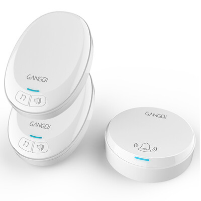 

Gangqi Gangqi M1 Gangqi Gangqi M1 doorbell wireless home waterproof long-range wireless doorbell battery with two electronic remote control doorbell elderly call the welcome device