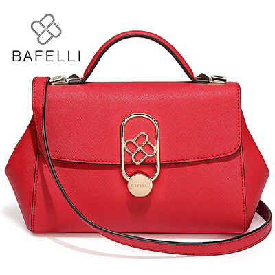 

BAFELLI осенью и зимой новый сплит кожа плеча сумку подушки универсальные bolsos mujer красные черные женщины мешки посыльного